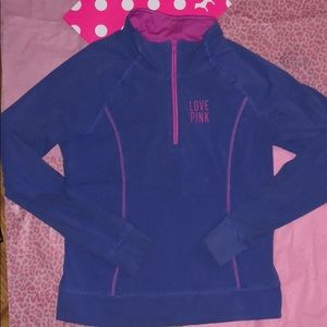 Vs pink quarter zip jacket